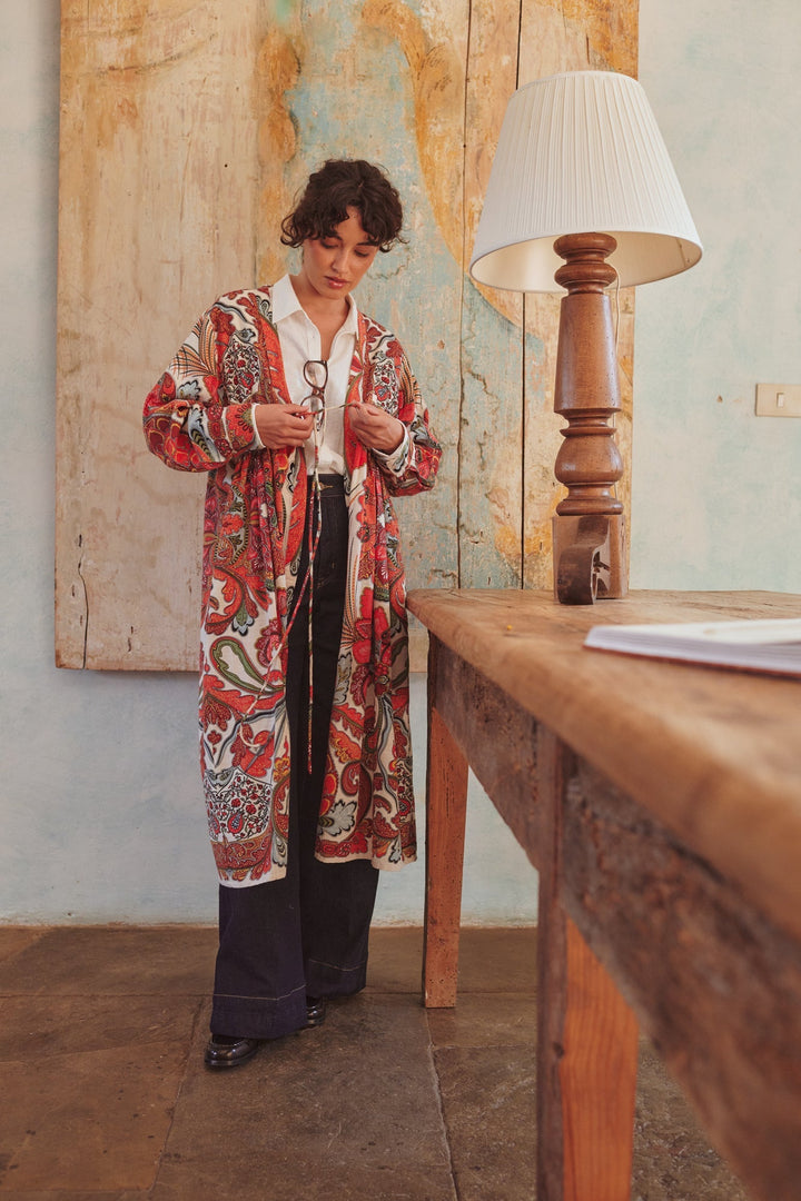 Fiesta Orange Duster Jacket