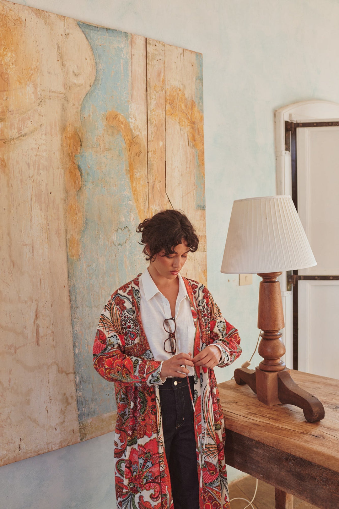 Fiesta Orange Duster Jacket