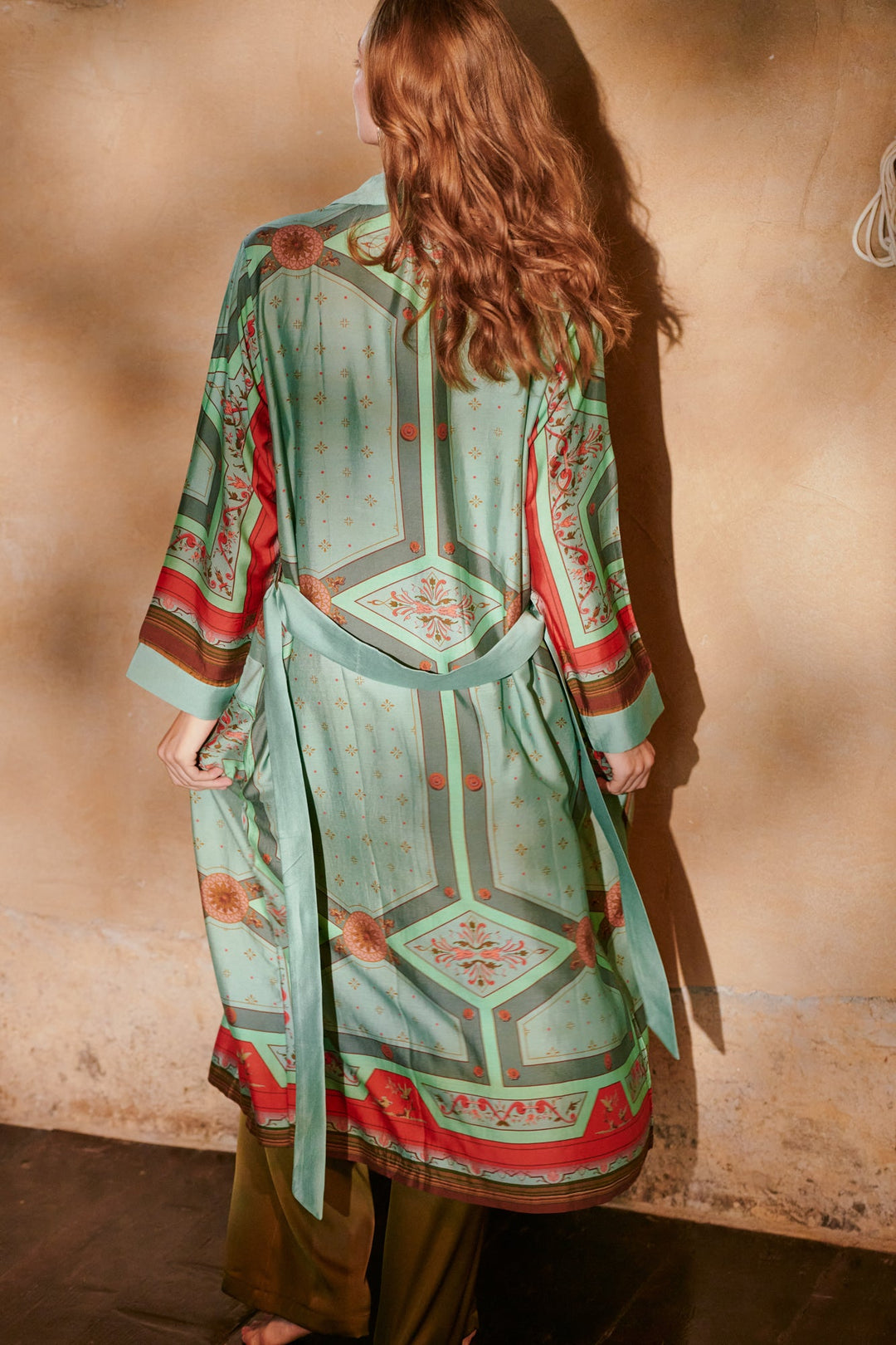Fleur De Lys Aqua Gown