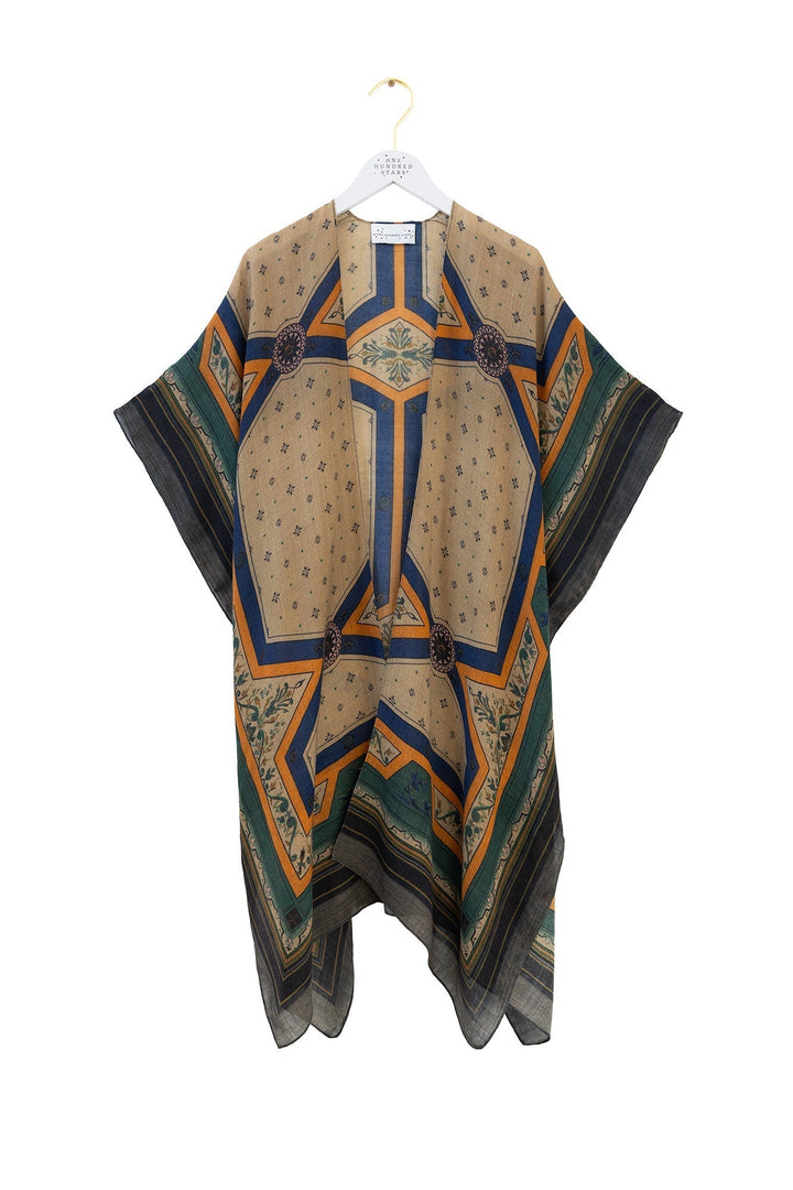 Fleur De Lys Sand Wool Throwover