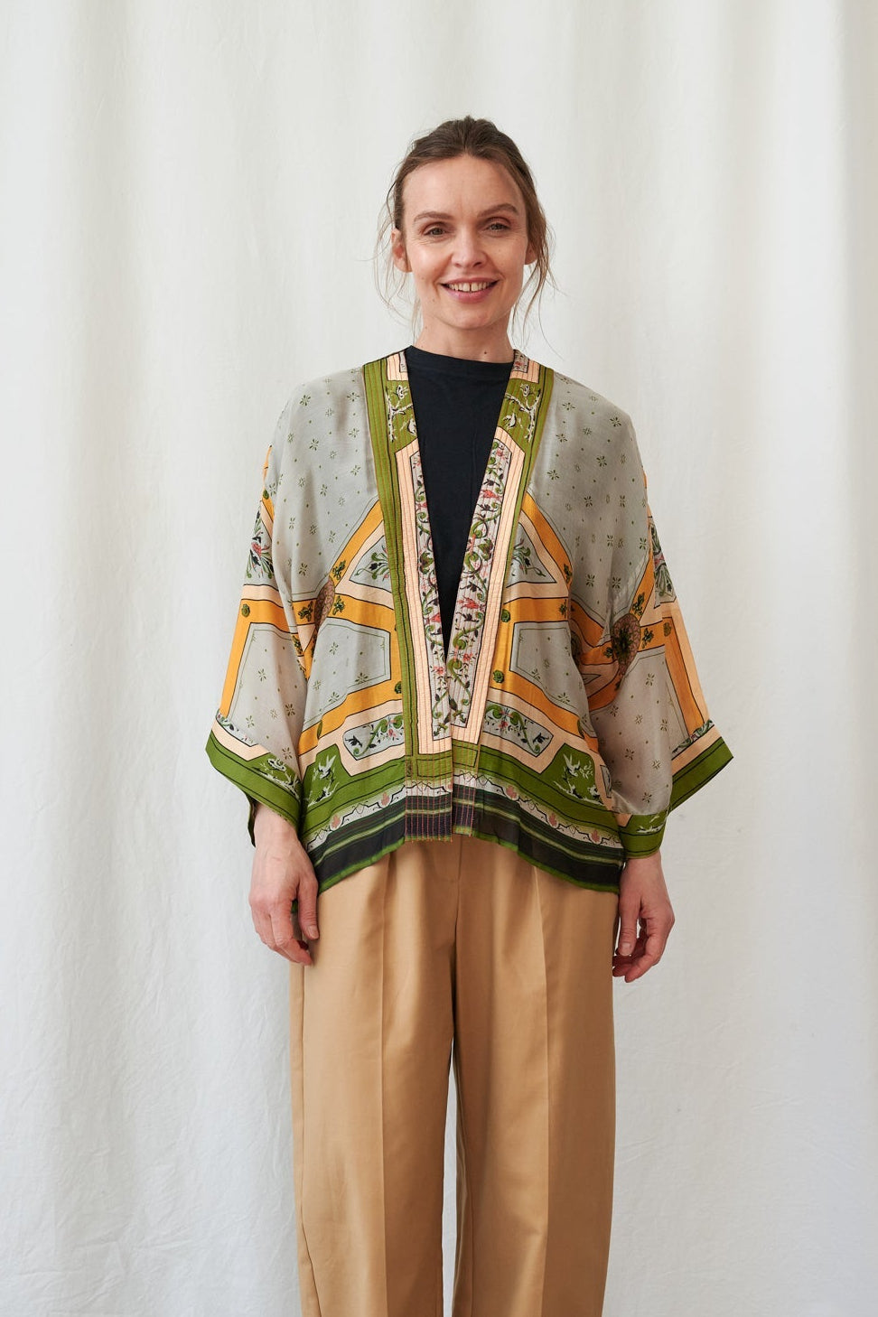 Fleur De Lys Gold Kimono