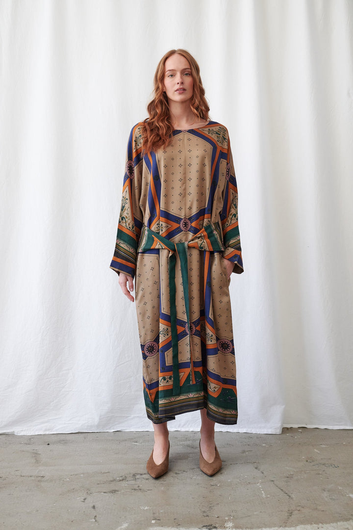 Fleur De Lys Sand Kate Dress