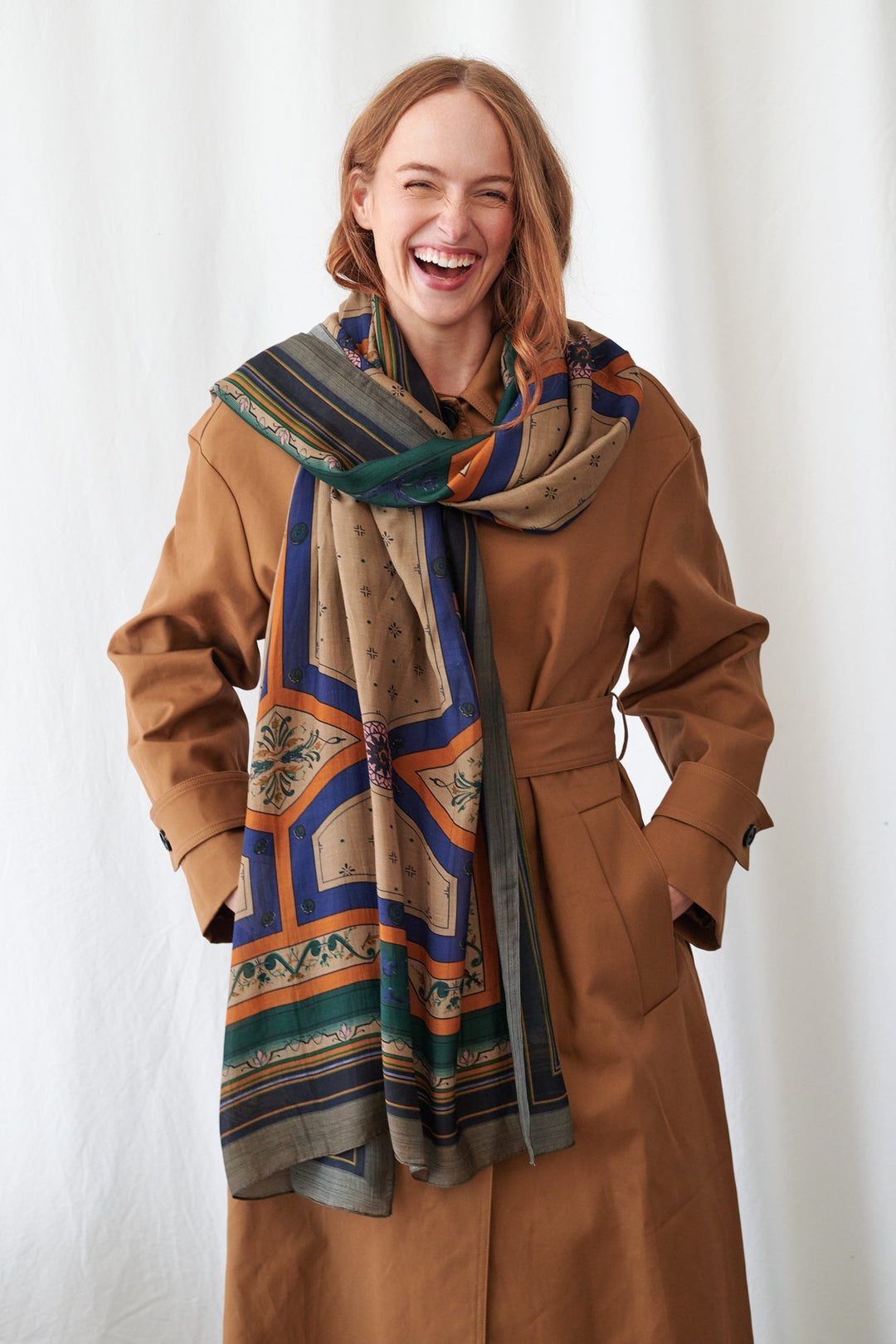 Fleur De Lys Sand Scarf