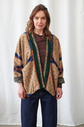 Fleur De Lys Sand Velvet Pocket Jacket