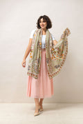 Flower Arch Sage Scarf