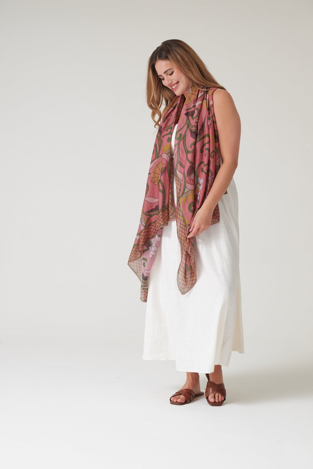 Giant Kantha Dusk Scarf - One Hundred Stars