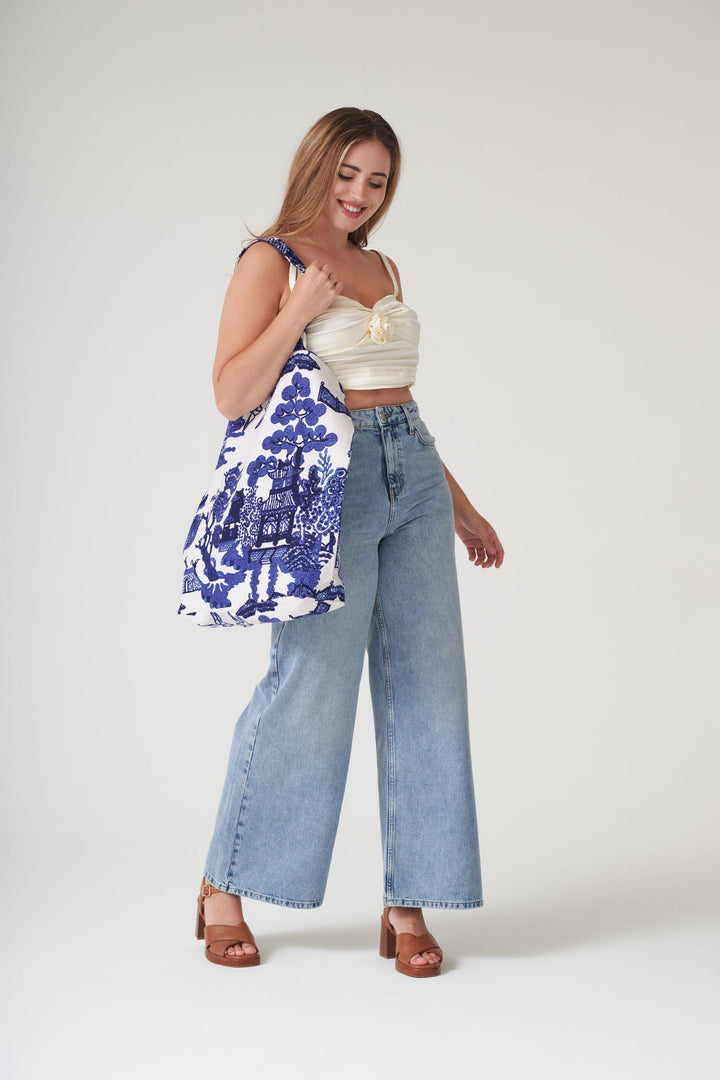Giant Willow Blue Canvas Bag