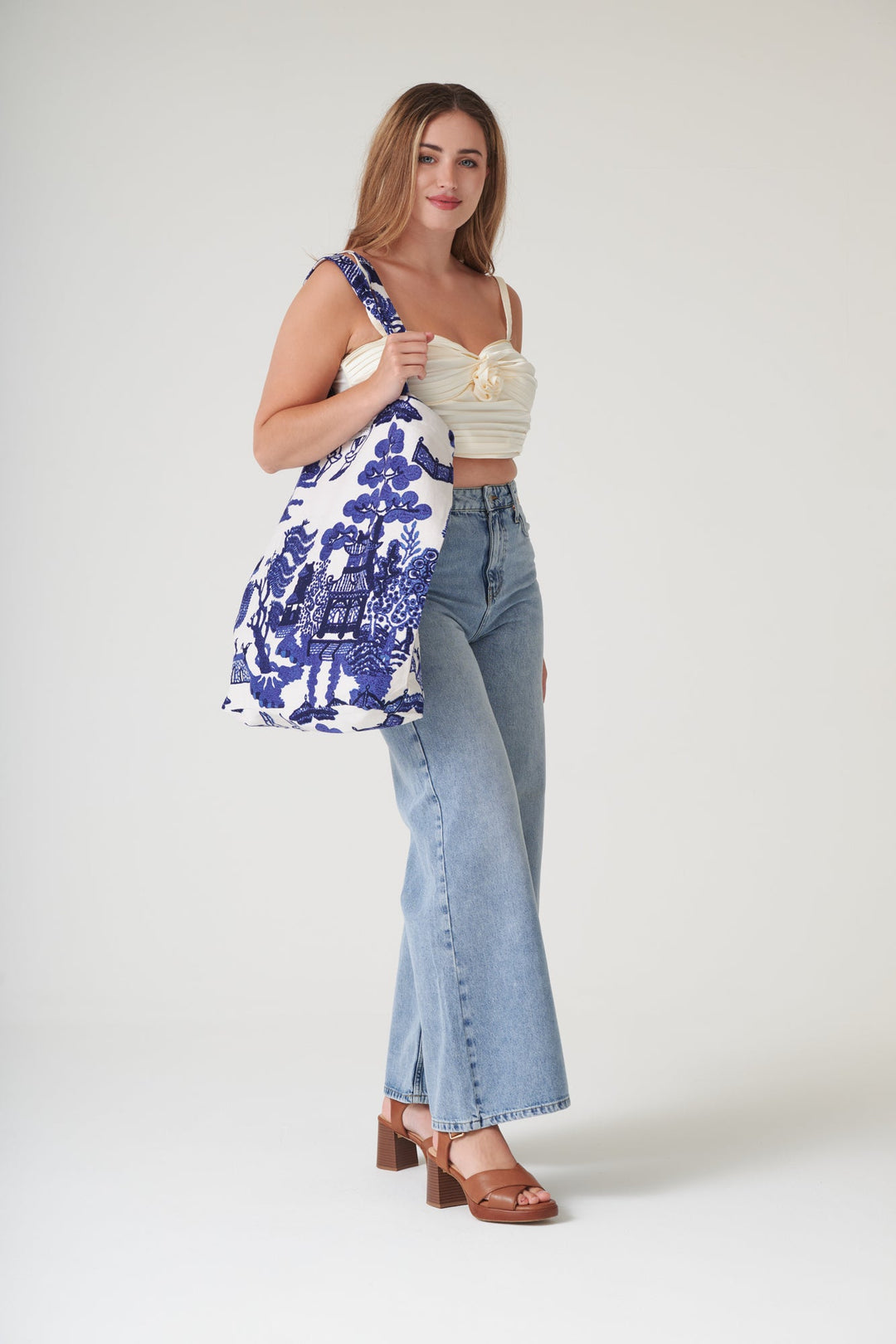 Giant Willow Blue Canvas Bag