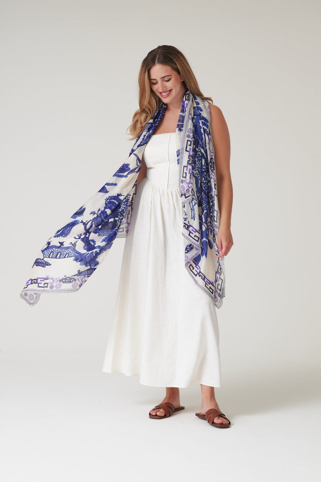 Giant Willow Blue Scarf