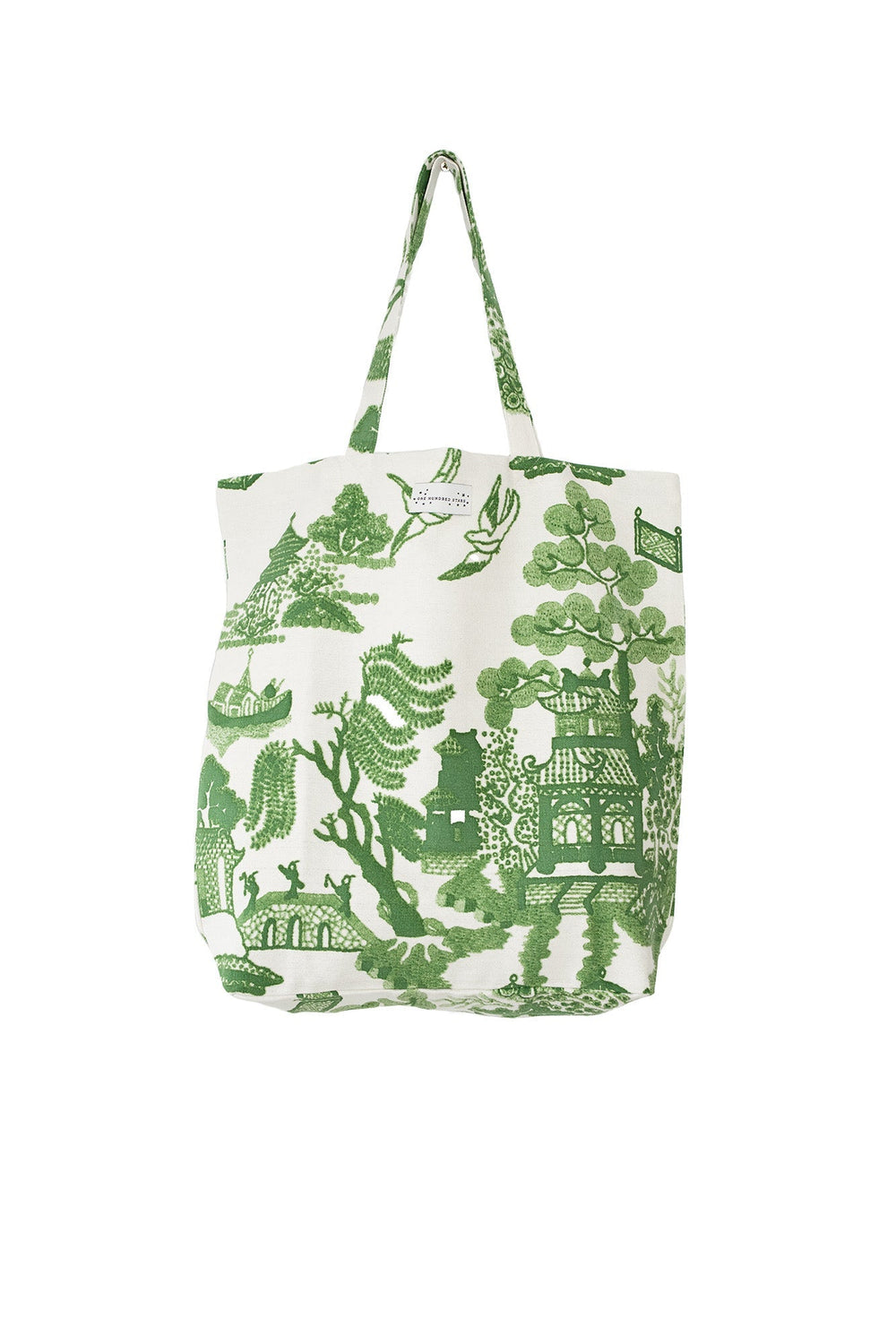 Giant Willow Green Canvas Bag - One Hundred Stars