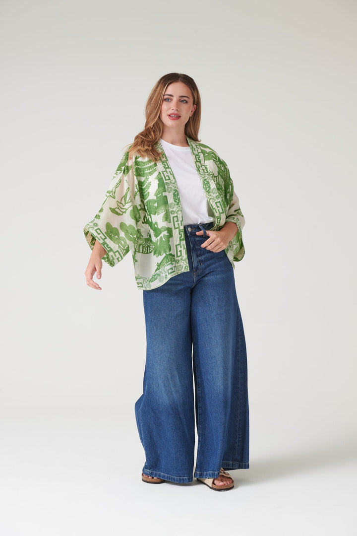 Giant Willow Green Kimono - One Hundred Stars