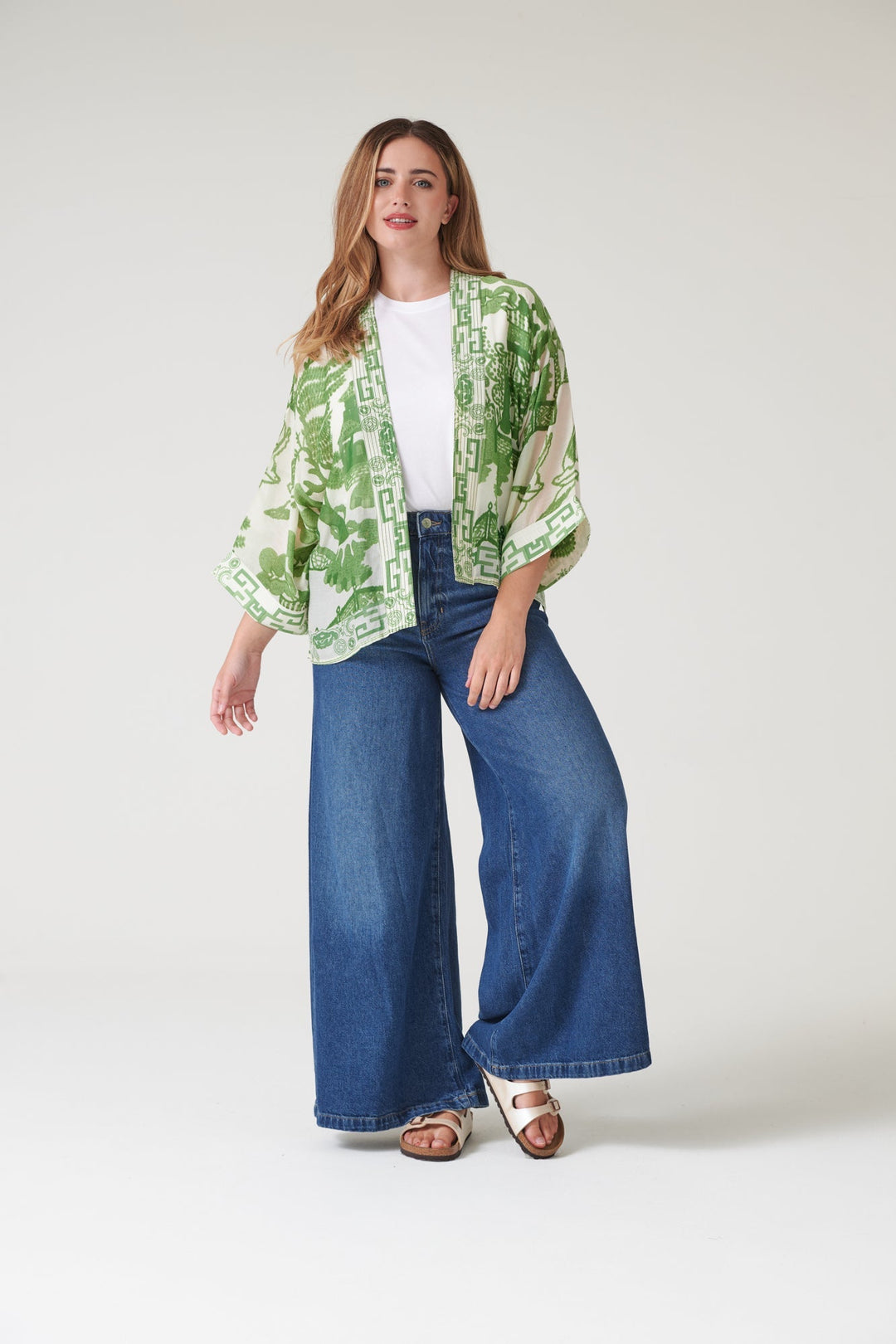 Giant Willow Green Kimono - One Hundred Stars