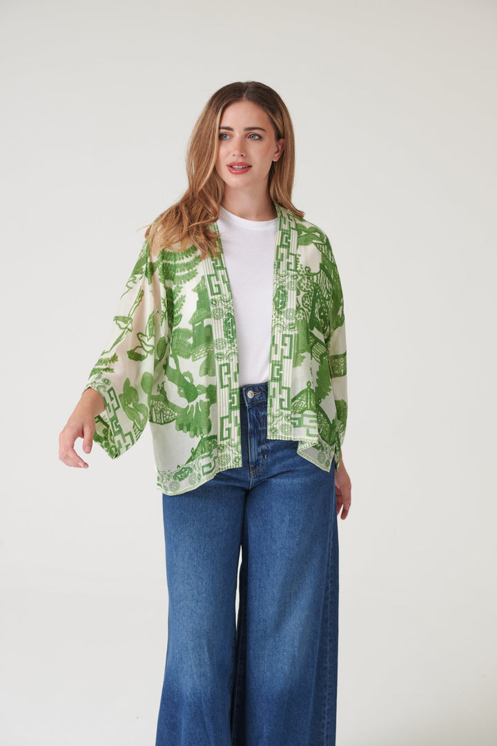 Giant Willow Green Kimono - One Hundred Stars