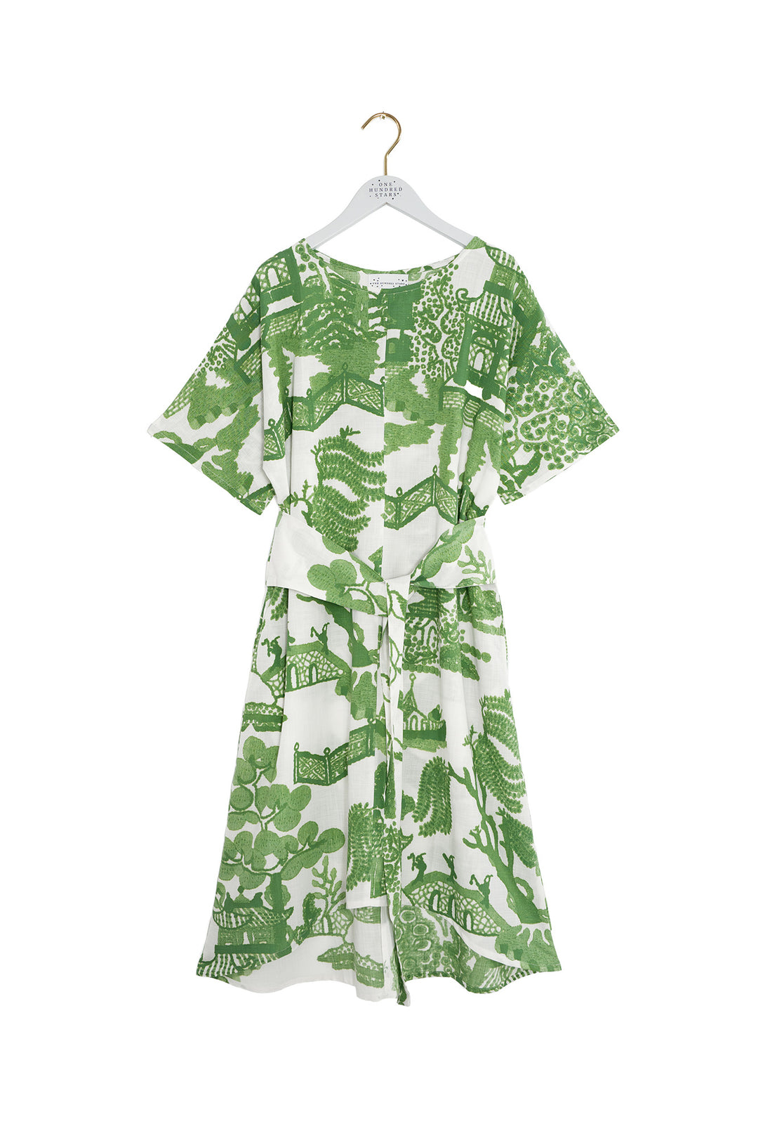 Giant Willow Green Obi Dress