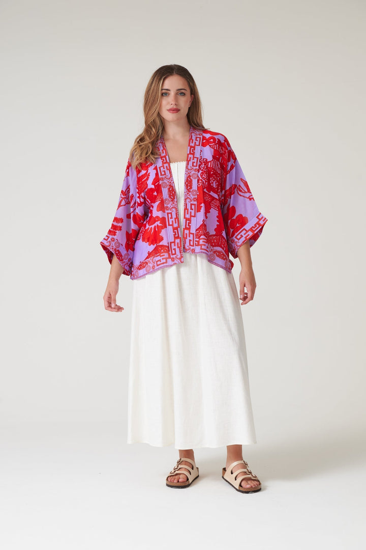 Giant Willow Violet Kimono - One Hundred Stars