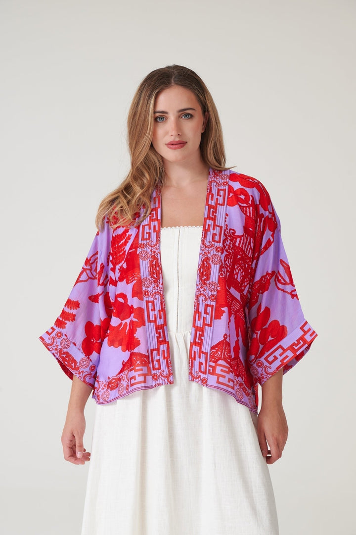 Giant Willow Violet Kimono - One Hundred Stars