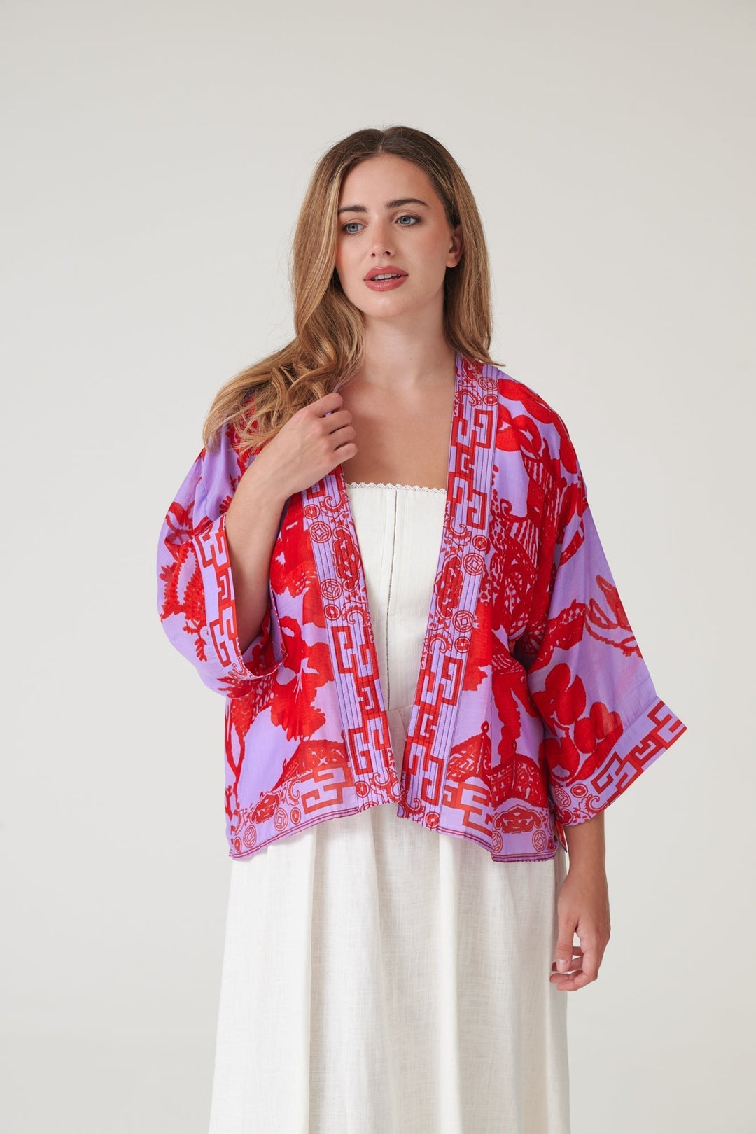Giant Willow Violet Kimono - One Hundred Stars