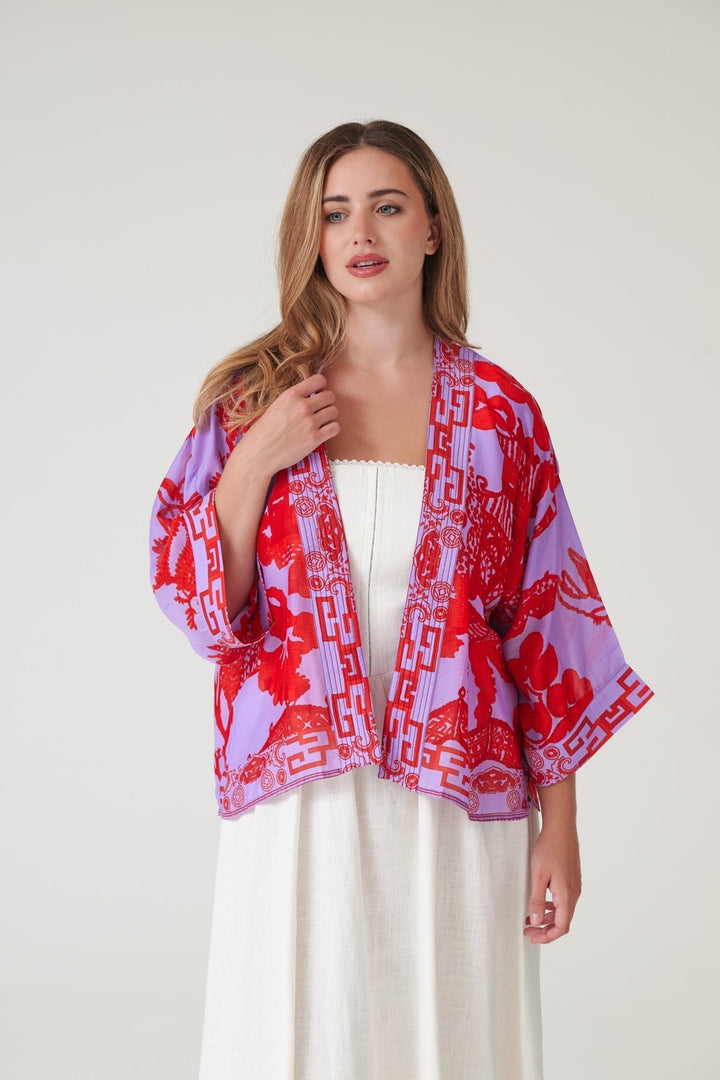 Giant Willow Violet Kimono - One Hundred Stars