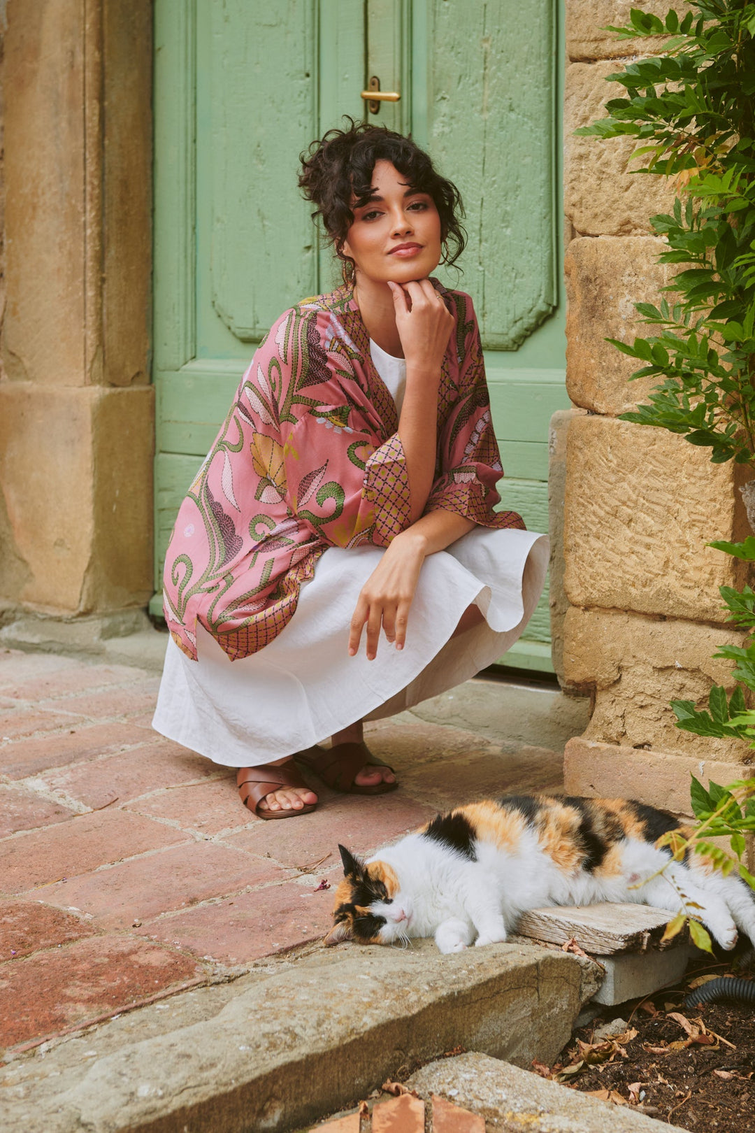 Giant Kantha Dusk Kimono - One Hundred Stars