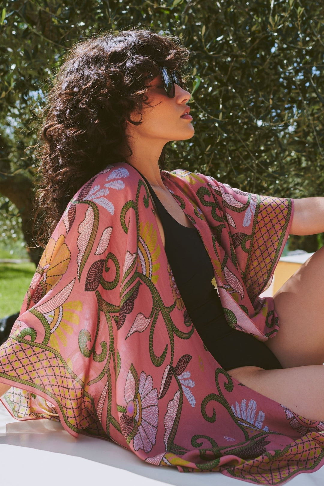 Giant Kantha Dusk Throwover - One Hundred Stars