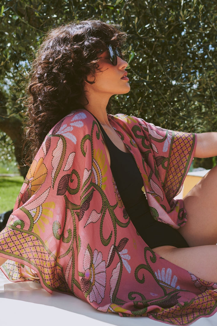 Giant Kantha Dusk Throwover - One Hundred Stars