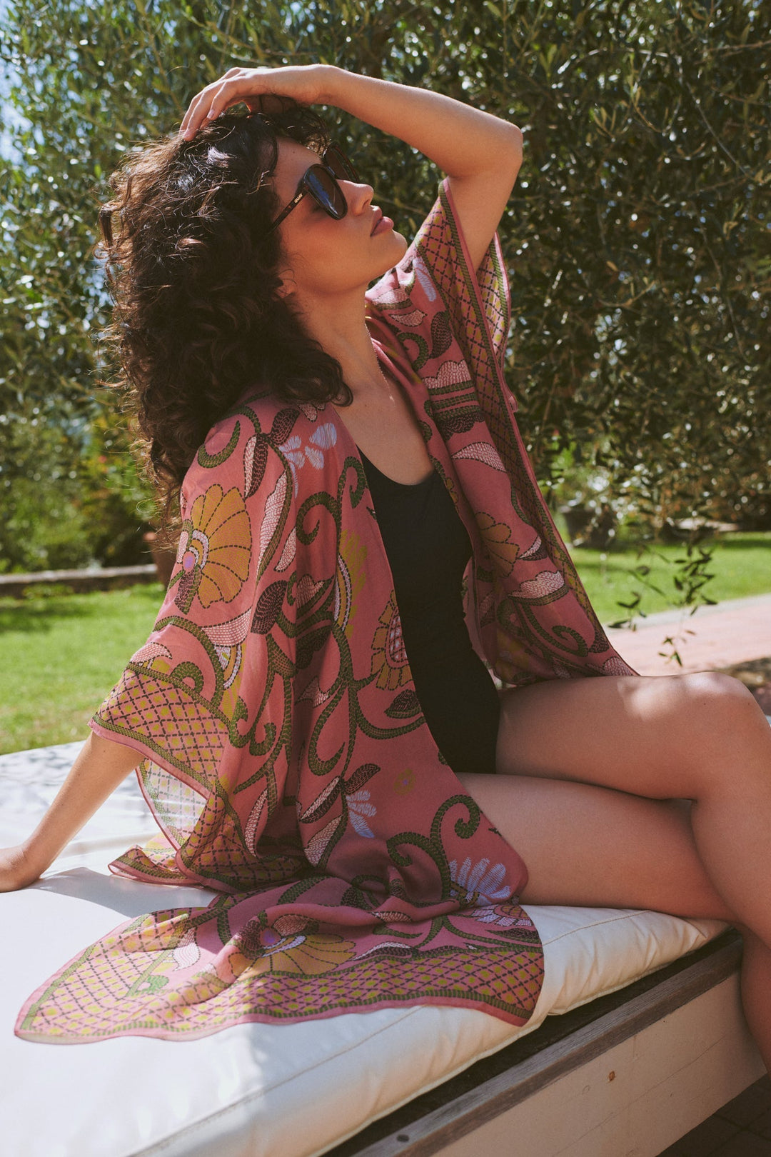 Giant Kantha Dusk Throwover - One Hundred Stars