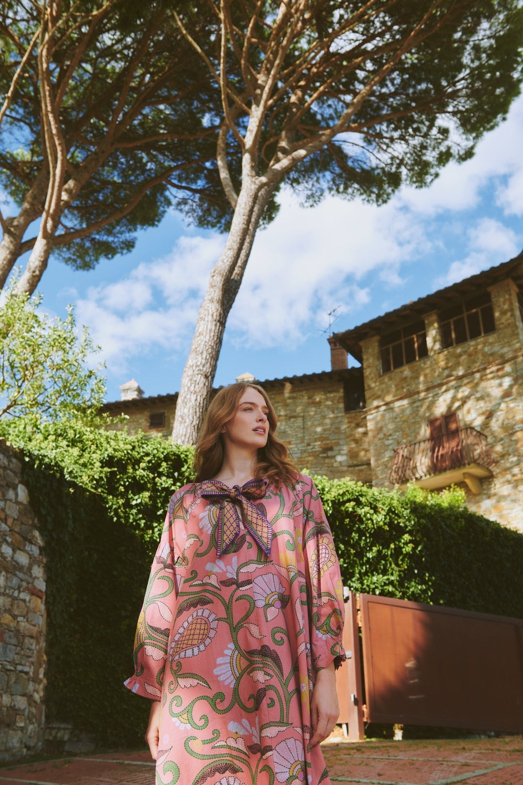 Giant Kantha Dusk Tie Dress - One Hundred Stars