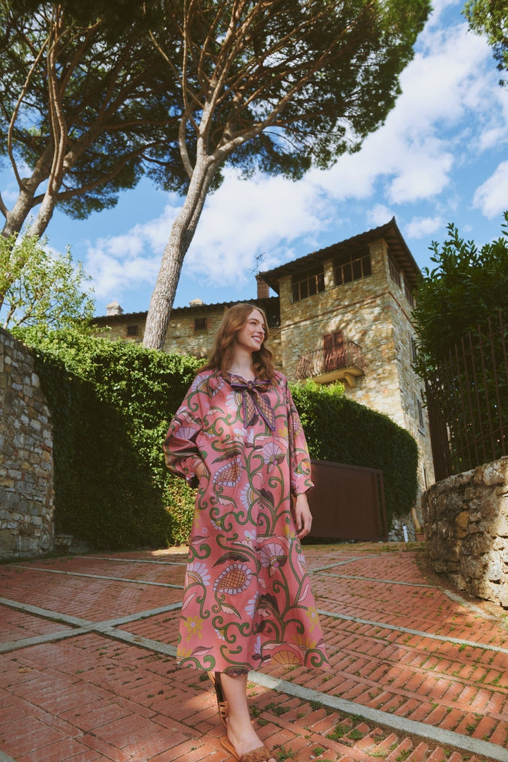 Giant Kantha Dusk Tie Dress - One Hundred Stars