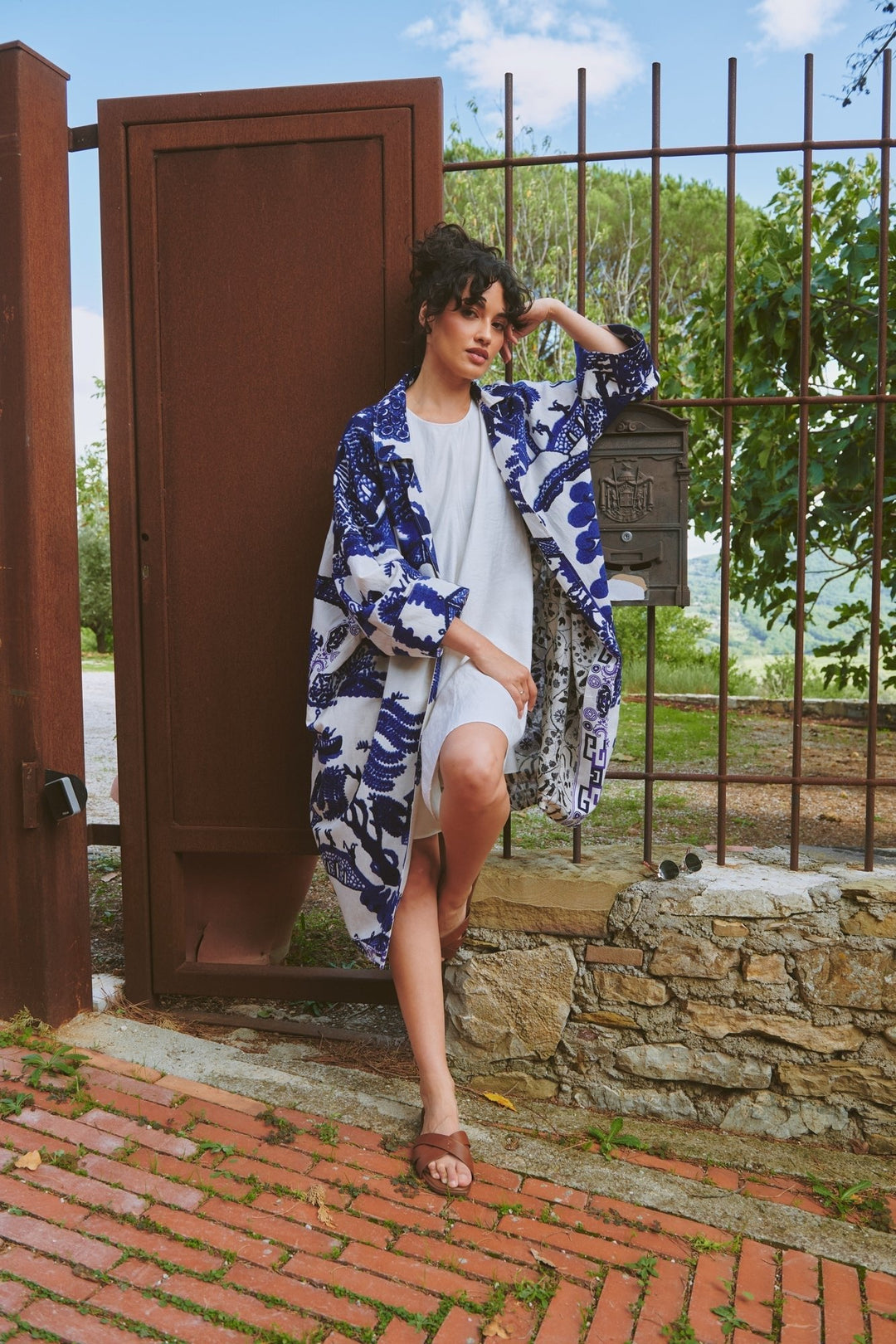 Giant Willow Blue Artisan Coat - One Hundred Stars