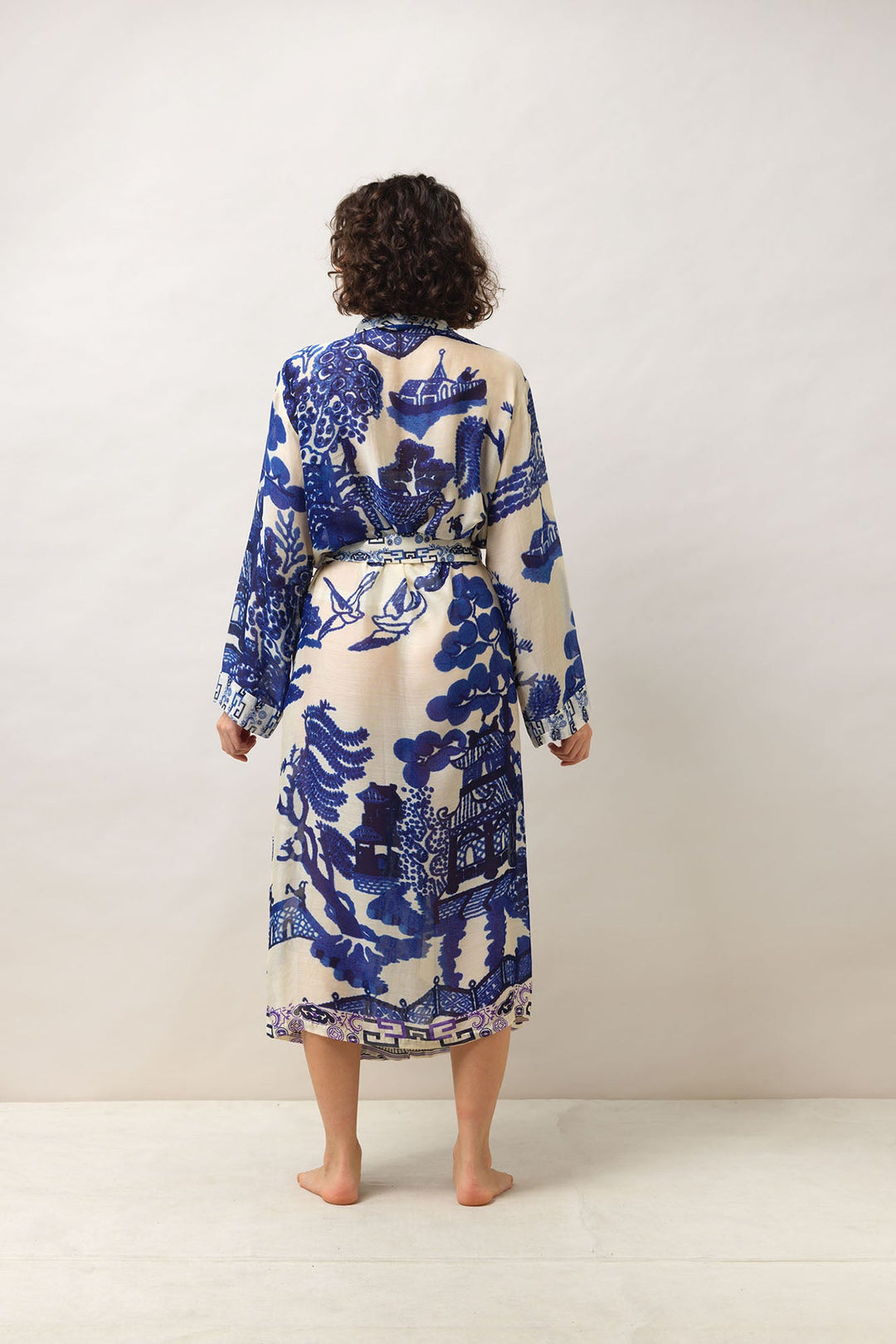 blue willow pattern dress Blue Willow Shirt Dress