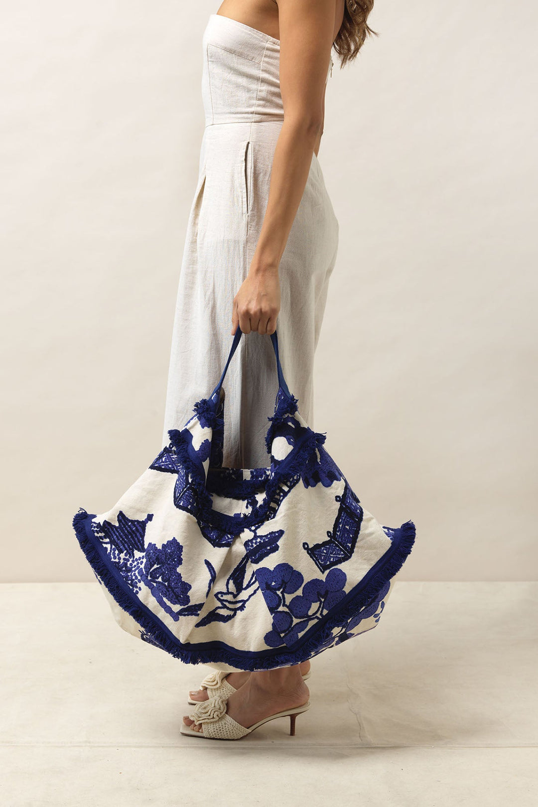 Giant Willow Blue Slouch Bag