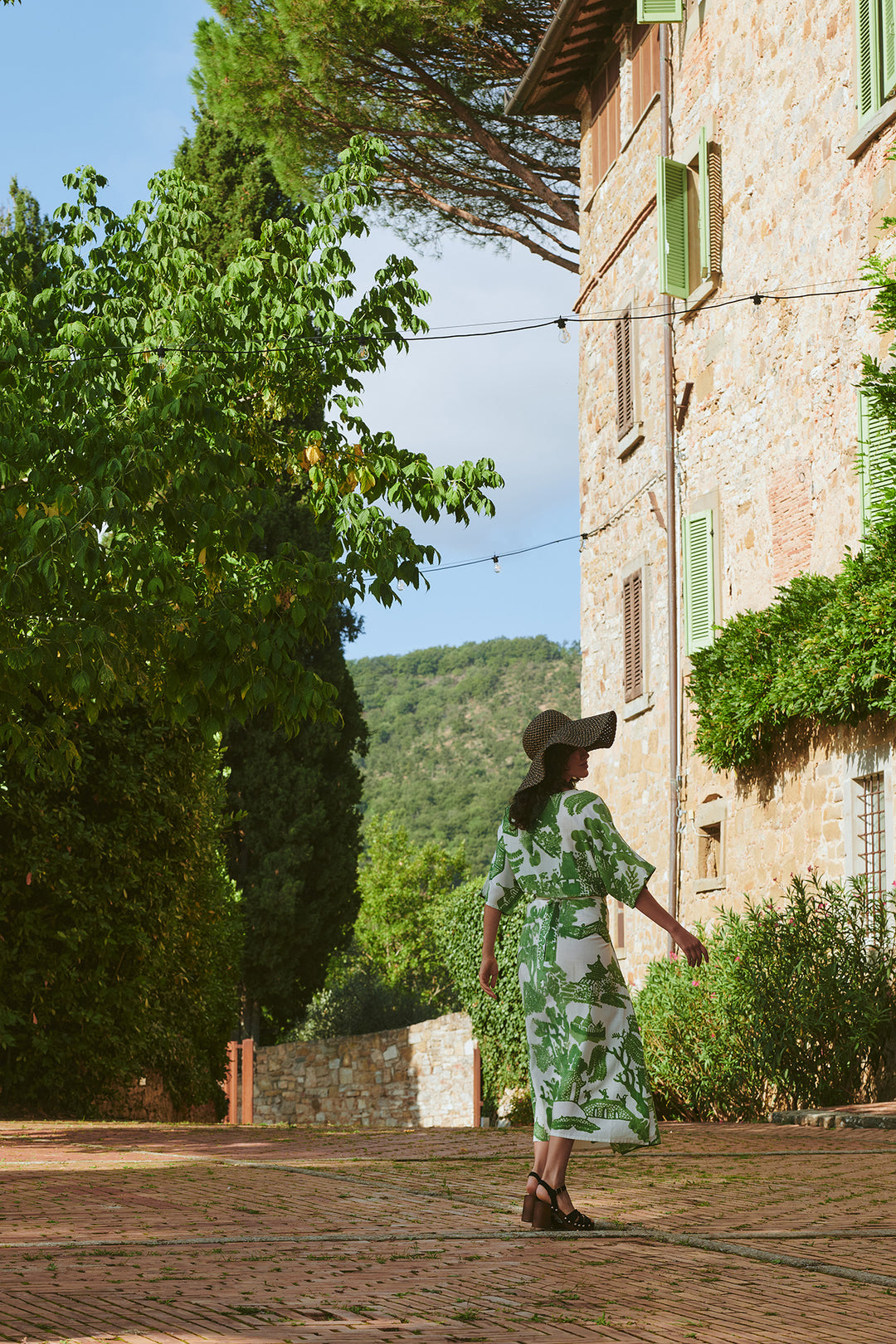 Giant Willow Green Obi Dress