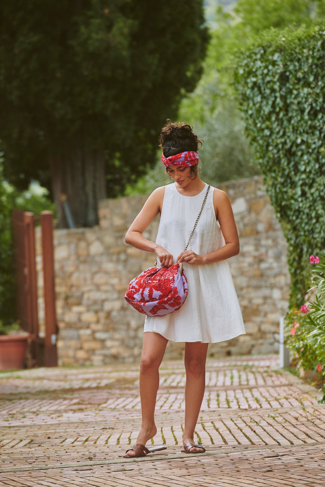 Giant Willow Violet Kiss Lock Clutch Bag - One Hundred Stars