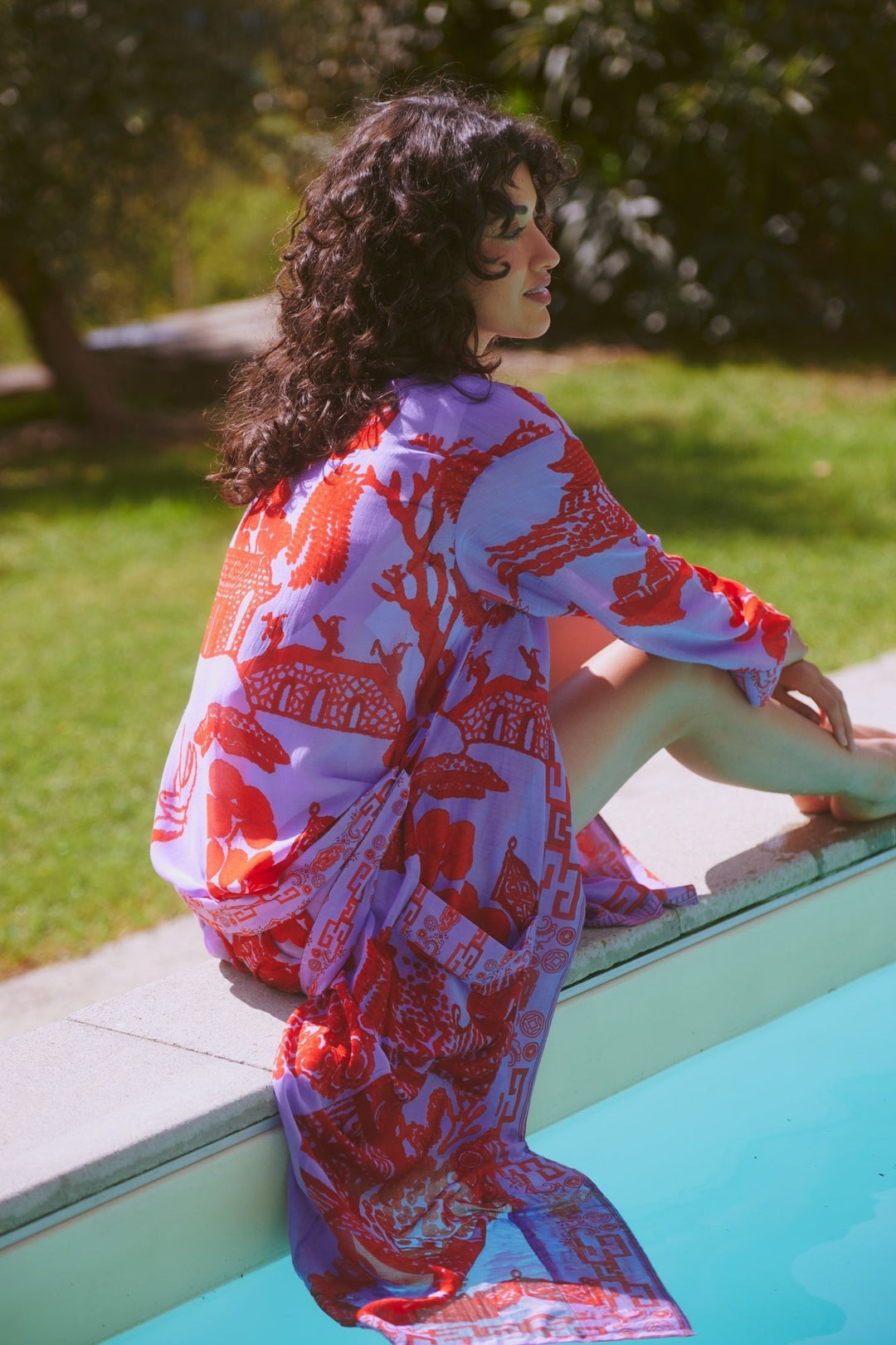 Giant Willow Violet Gown - One Hundred Stars