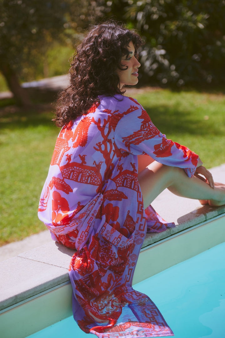 Giant Willow Violet Gown - One Hundred Stars