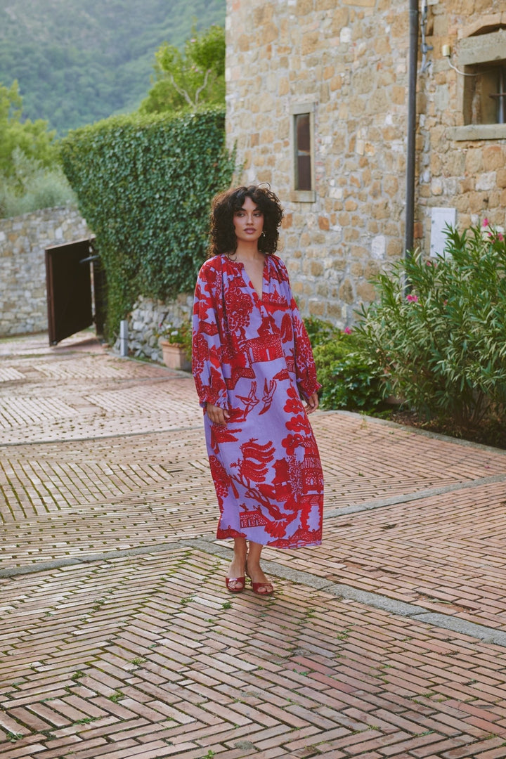 Giant Willow Violet Raglan Dress - One Hundred Stars