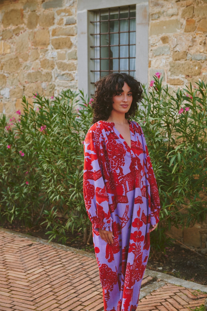 Giant Willow Violet Raglan Dress - One Hundred Stars