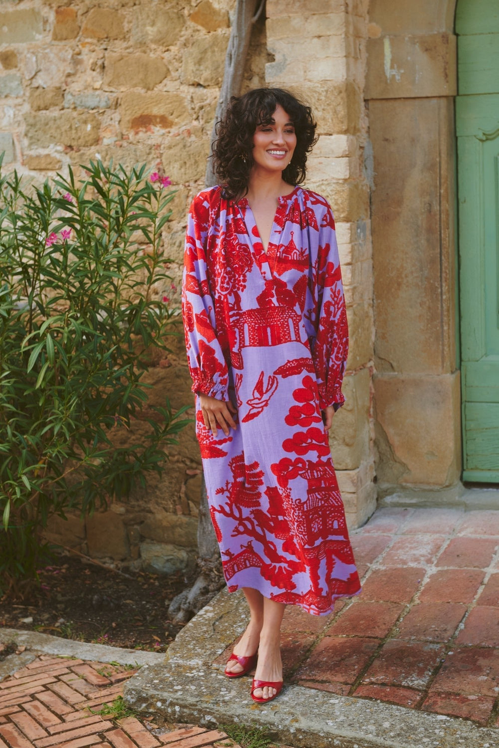 Giant Willow Violet Raglan Dress - One Hundred Stars