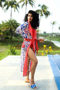 Ikat Cobalt Gown