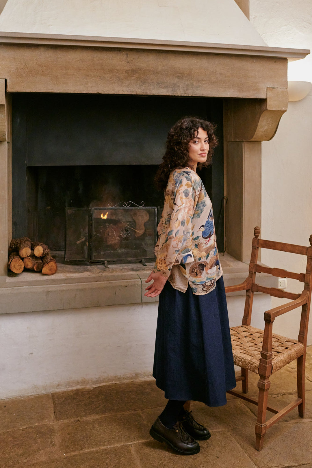 Hummingbird Nude Kimono