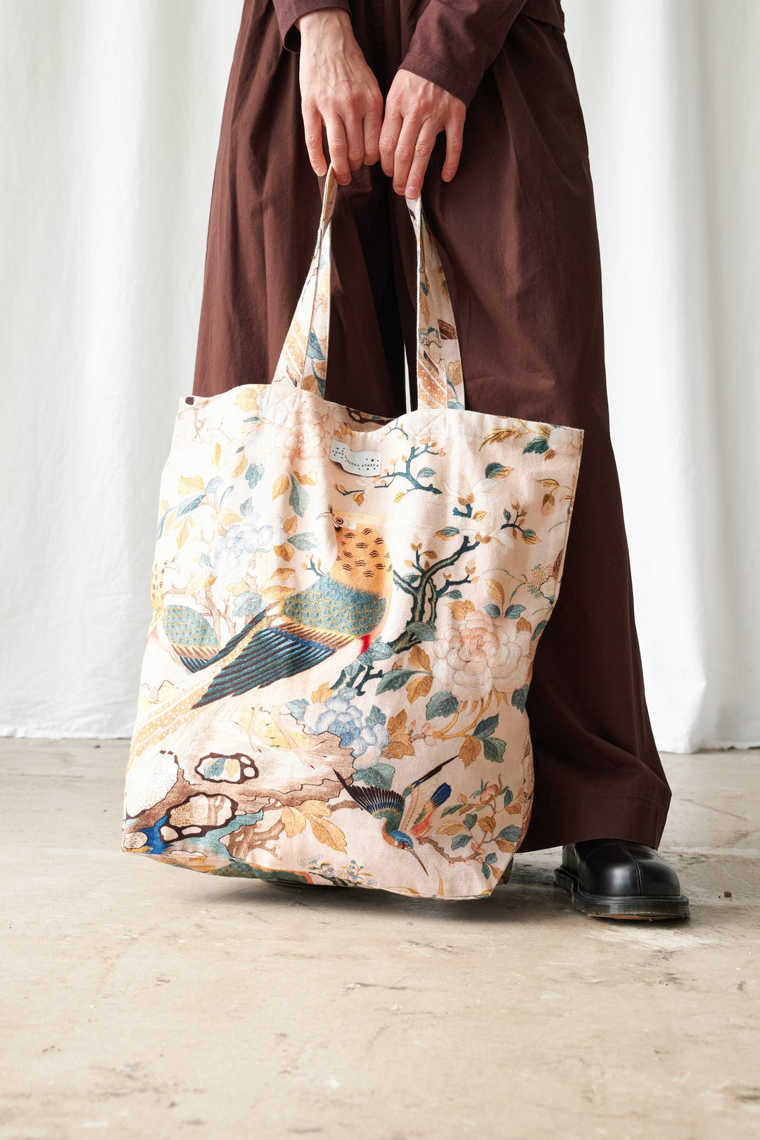 Hummingbird Nude Canvas Bag