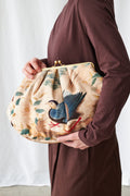 Hummingbird Nude Kiss Lock Clutch Bag