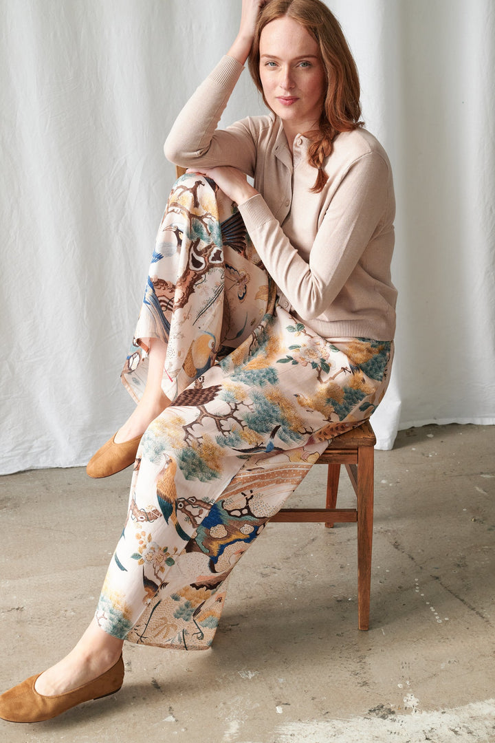 Hummingbird Nude Palazzo Pants