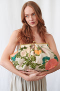 Jacquard Putty Kiss Lock Clutch Bag