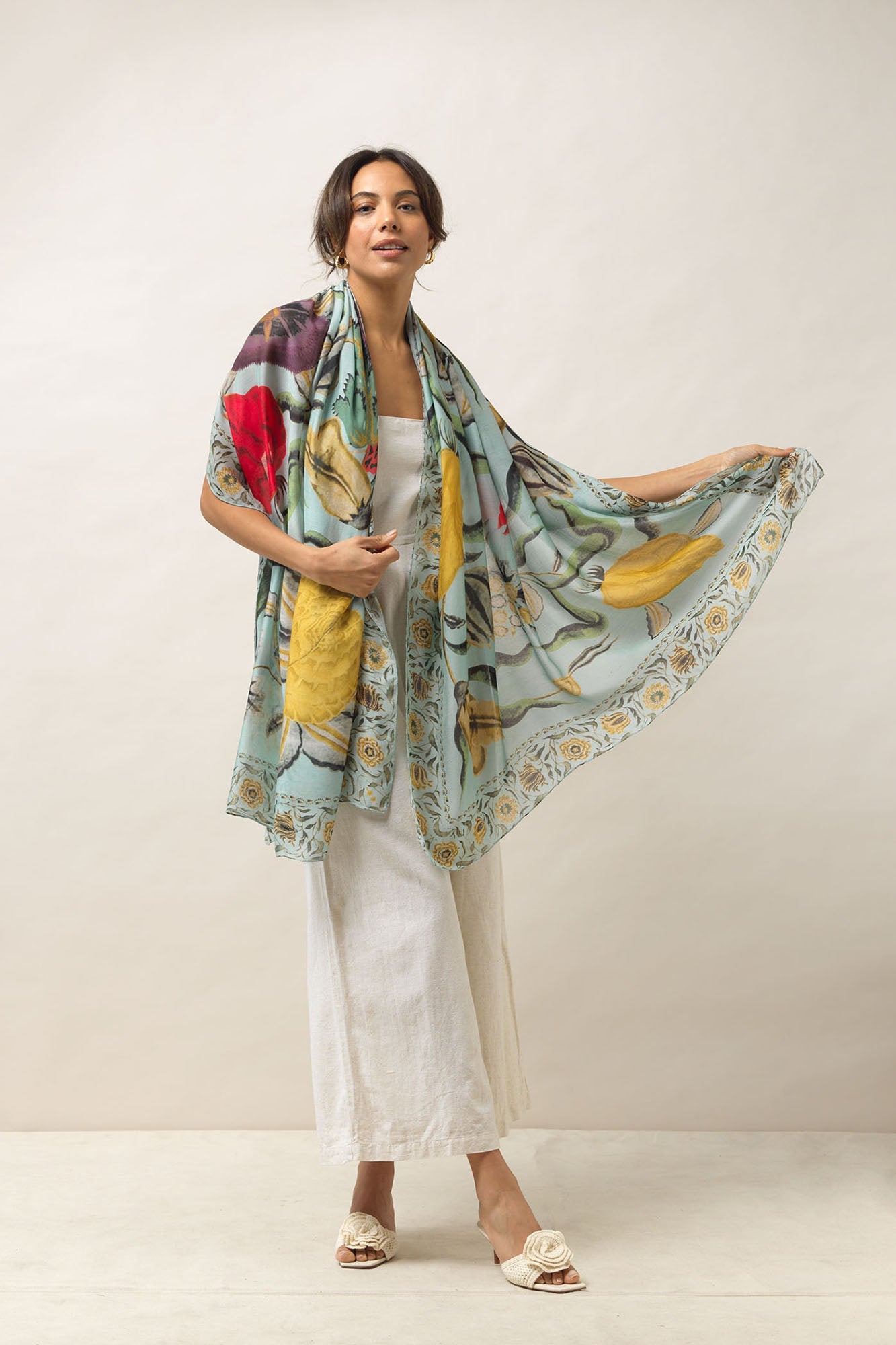 ONE HUNDRED STARS 菊アクアプリーツドレス Dresses – One Hundred Stars USA