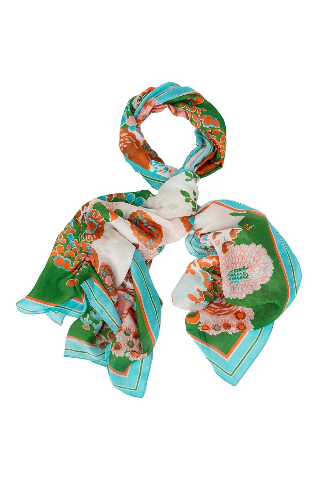Kitsch Bouquet Green Scarf - One Hundred Stars