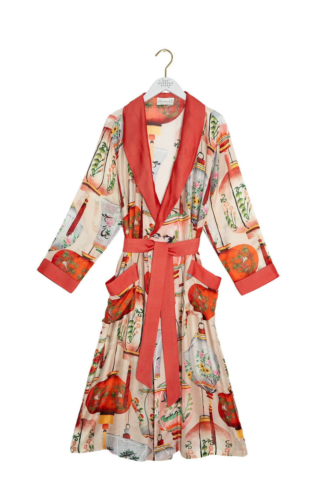 Lanterns Red Gown - One Hundred Stars