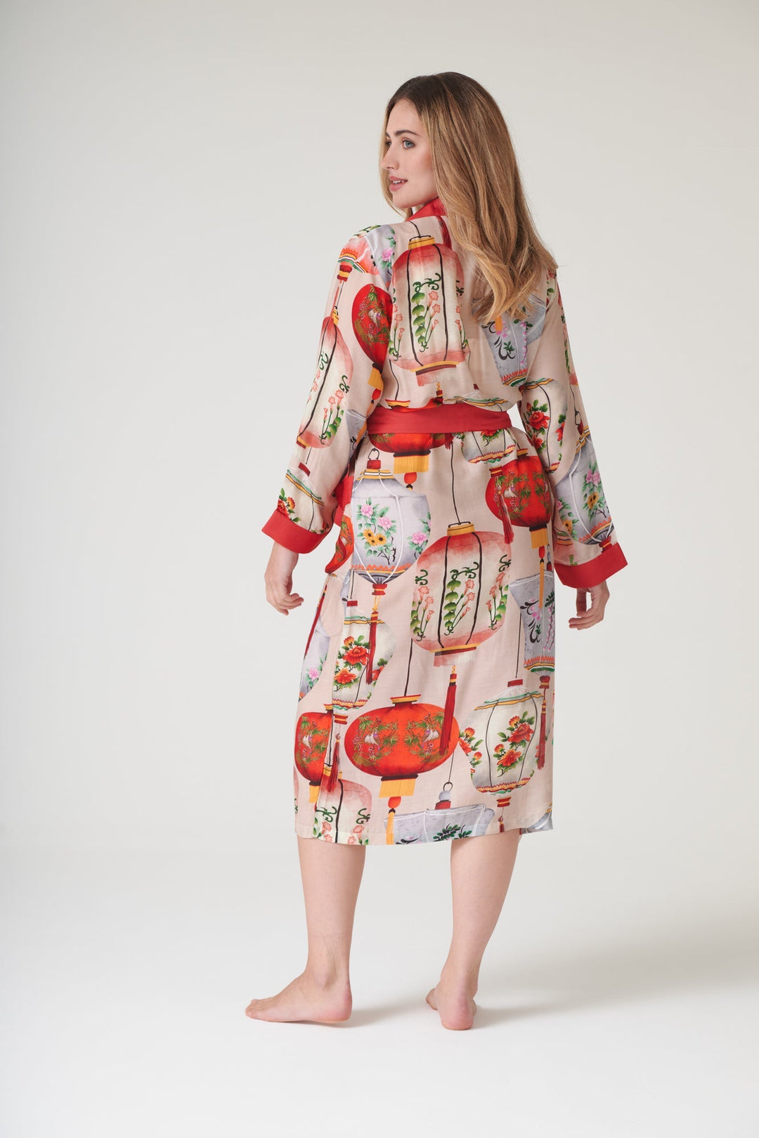 Lanterns Red Gown - One Hundred Stars