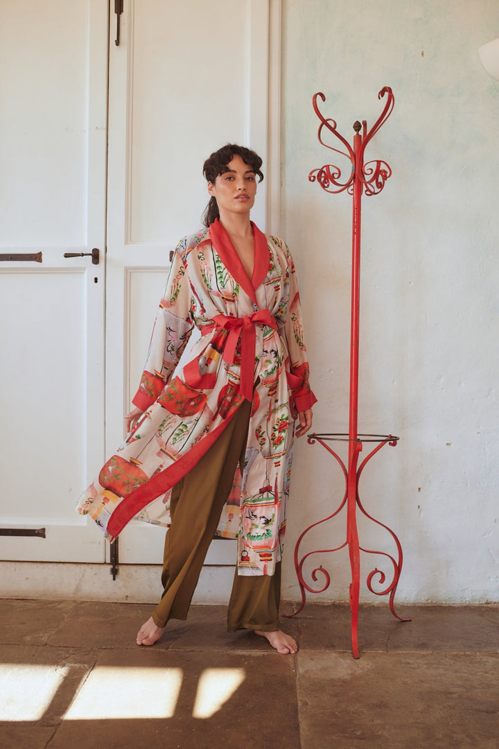 Lanterns Red Gown - One Hundred Stars