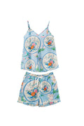 Magnolia Plates Baby Blue Cotton PJ Short Set